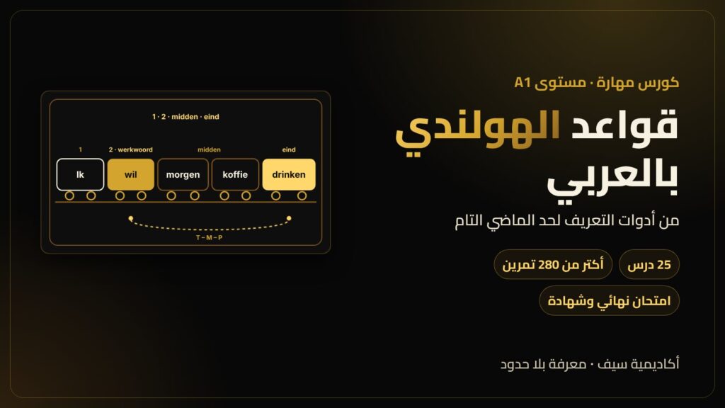 كورس قواعد اللغة الهولندية مستوى A1